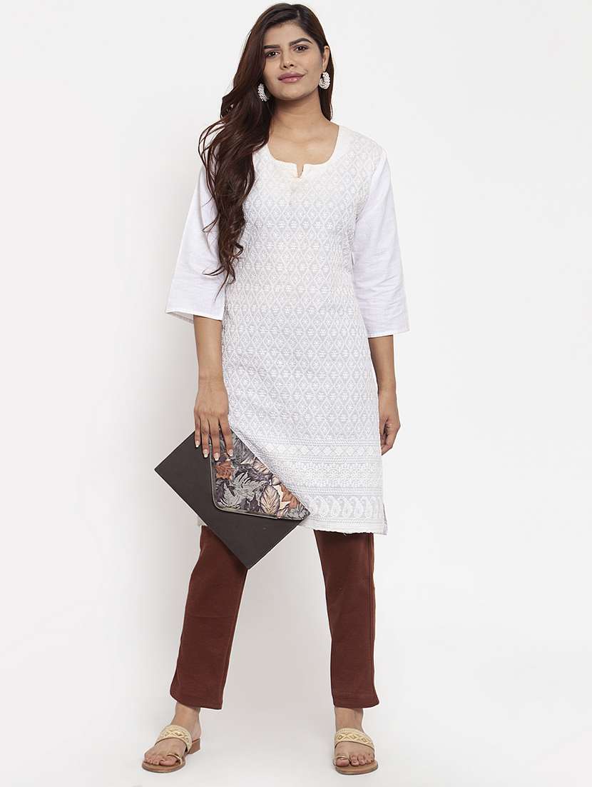 solid straight tapered pant - 17348802 -  Standard Image - 3