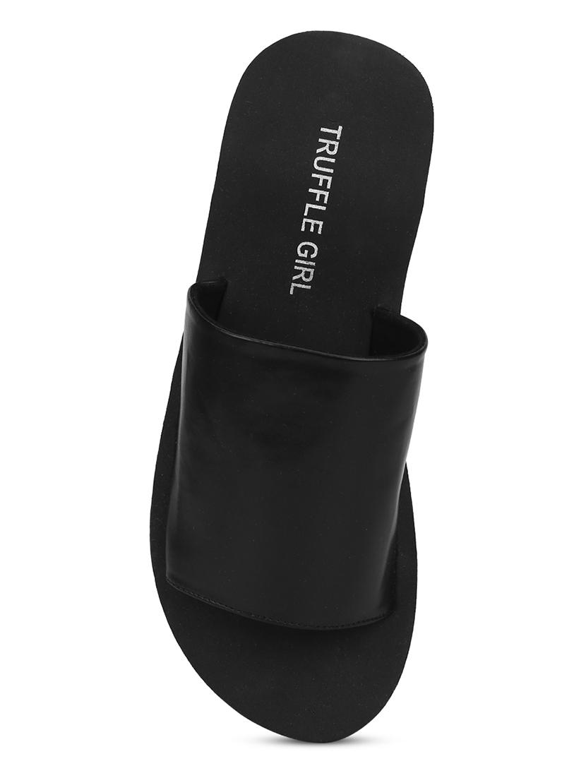black slip on wedges - 17348995 - Standard Image - 3