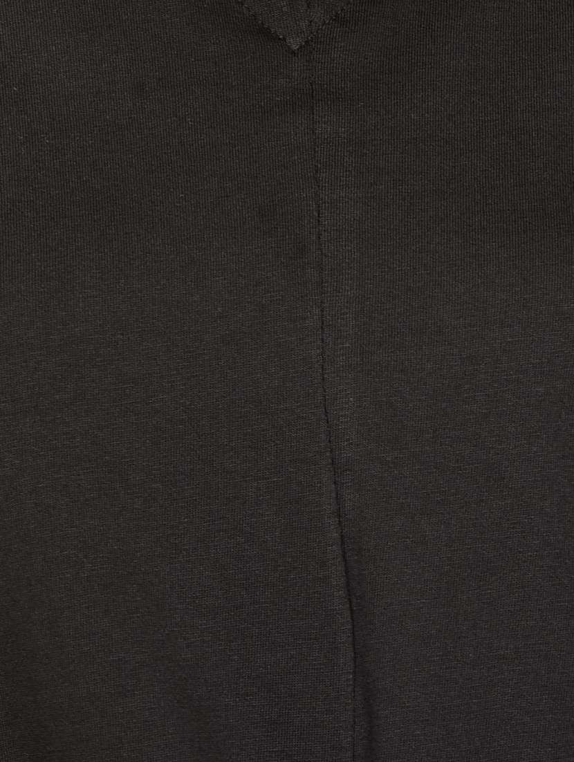 women's solid black v neck top - 17349644 -  Standard Image - 3