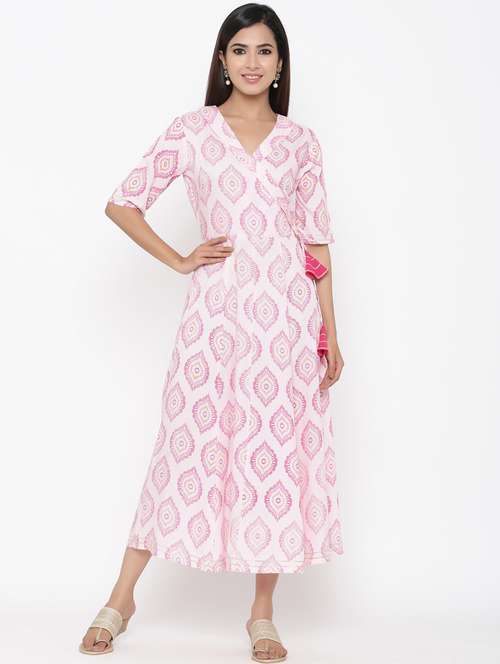 printed angrakha ethnic dress - 17351431 -  Standard Image - 0