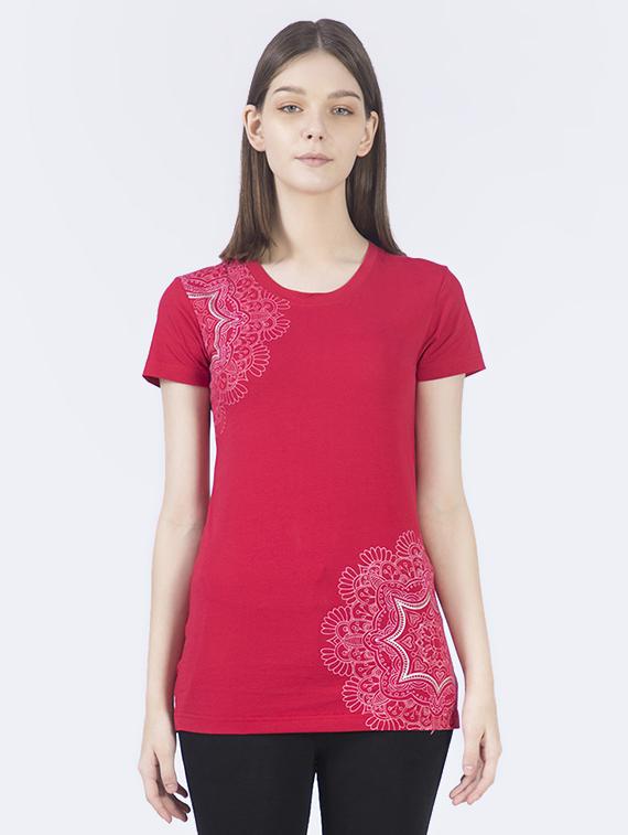round neck printed tee  - 17351648 -  Zoom Image - 0