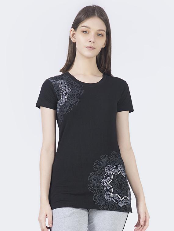 round neck printed tee  - 17351651 -  Zoom Image - 0