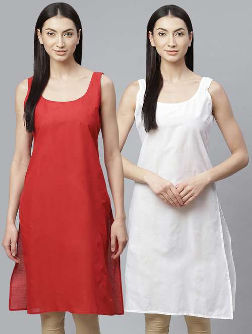 ada set of 2 red & white camisole  - 17352047 -  Standard Image - 0