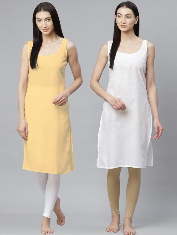 ada set of 2 fawn & white camisole - 17352050 - Zoom Image - 0