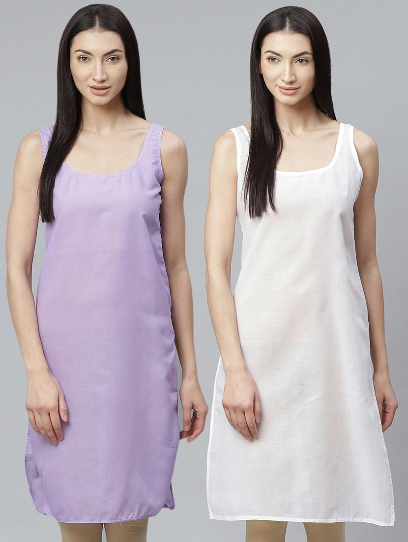 ada set of 2 mauve & white camisole - 17352051 - Zoom Image - 0