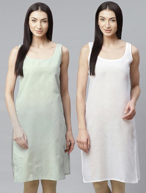 ada set of 2 grey & white camisole - 17352052 - Standard Image - 0