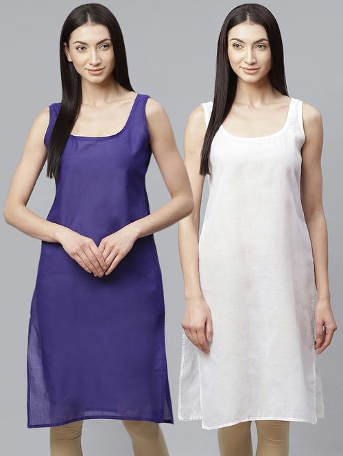 ada set of 2 royal blue & white camisole - 17352060 - Standard Image - 0