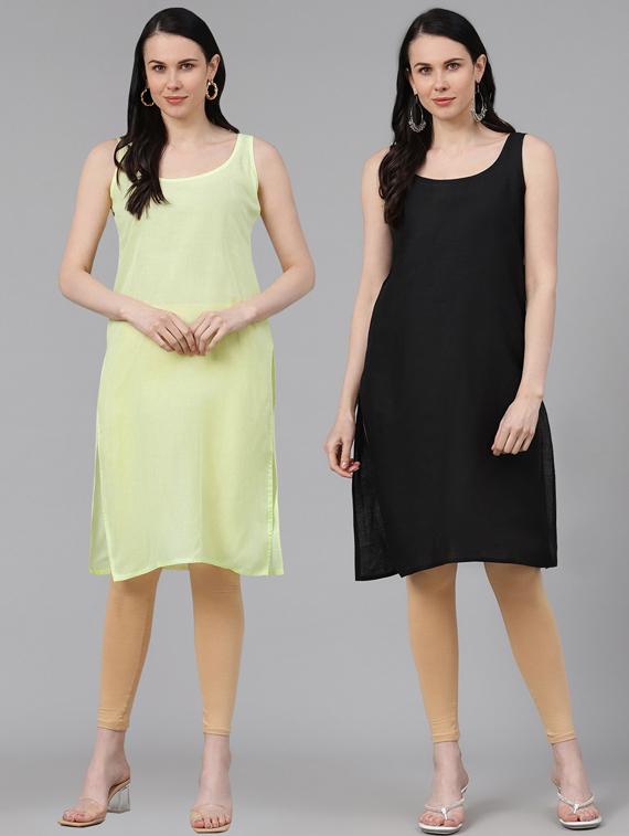 ada set of 2 green & black camisole - 17353137 - Zoom Image - 0