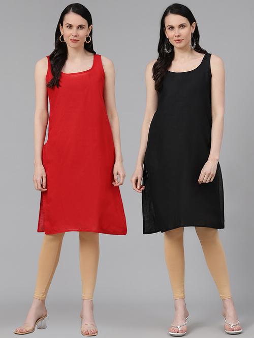 ada set of 2 red & black camisole - 17353141 - Standard Image - 0
