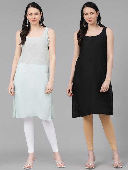 ada set of 2 grey & black camisole - 17353142 - Standard Image - 0