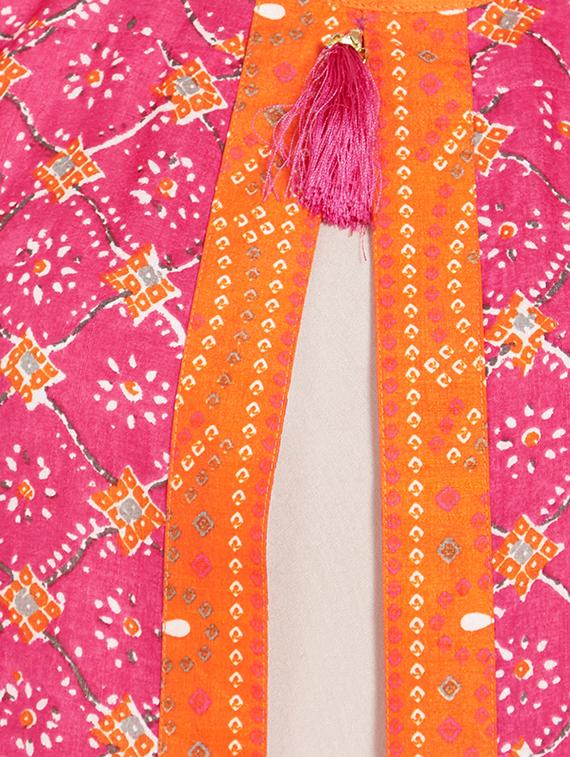 printed a-line kurta - 17355639 - Standard Image - 3