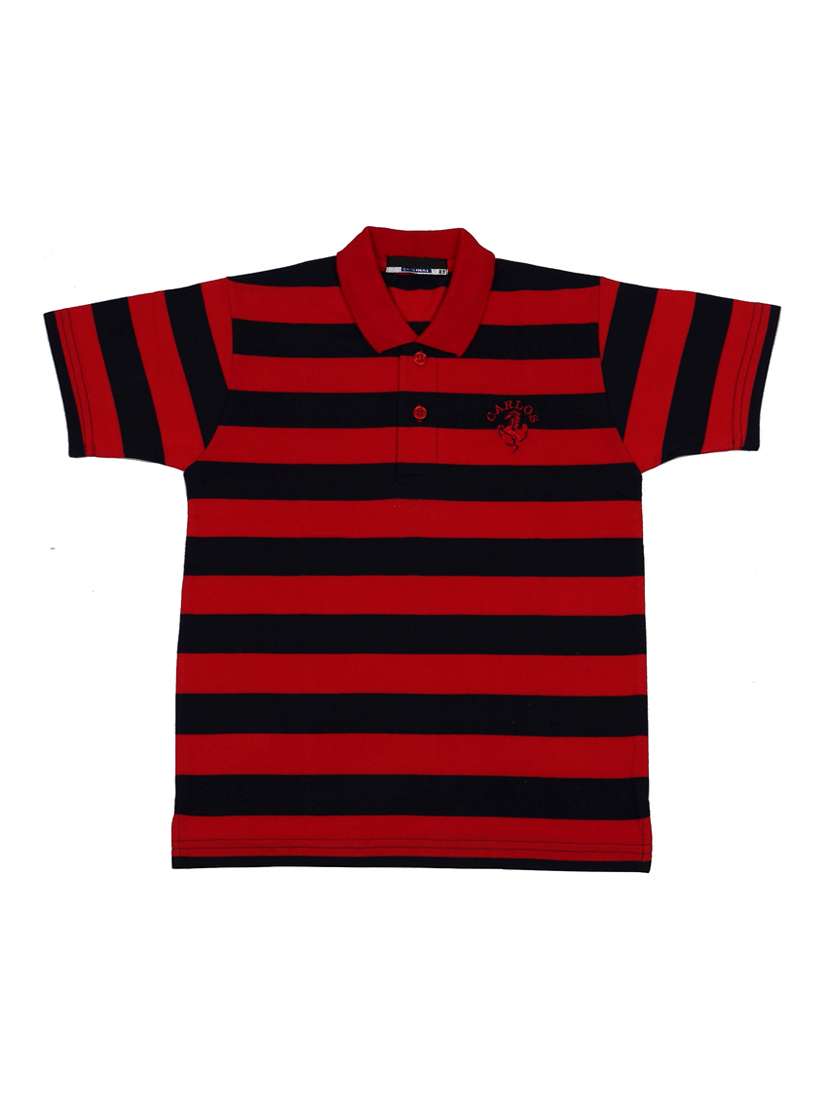 boys pack of 2 striped t-shirt  - 17356940 -  Standard Image - 3
