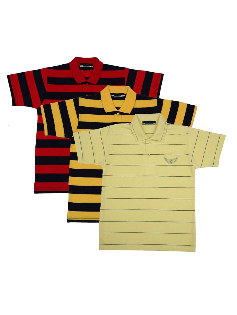 boys pack of 2 striped t-shirt 