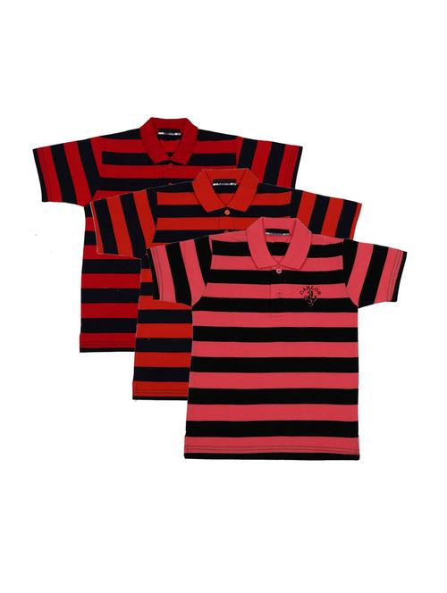 boys pack of 3 striped t-shirt  - 17356945 -  Standard Image - 0