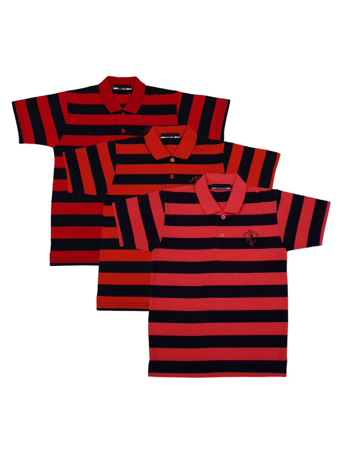 boys pack of 3 striped t-shirt 