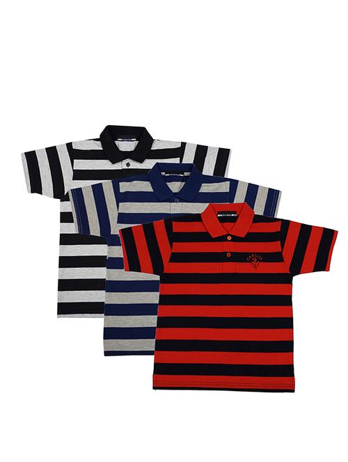 pack of 3 multi colored cotton t-shirt - 17357123 - Standard Image - 0