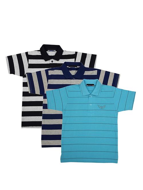 pack of 3 multi colored cotton t-shirt - 17357131 - Standard Image - 0