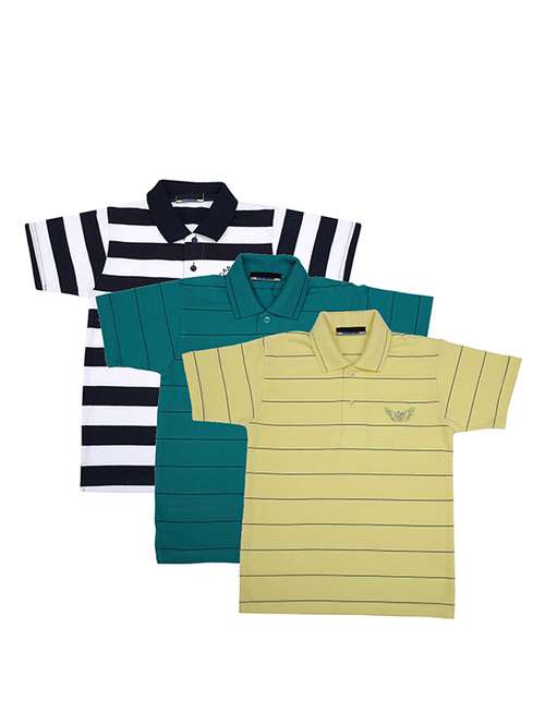 pack of 3 multi colored cotton t-shirt - 17357648 -  Standard Image - 0