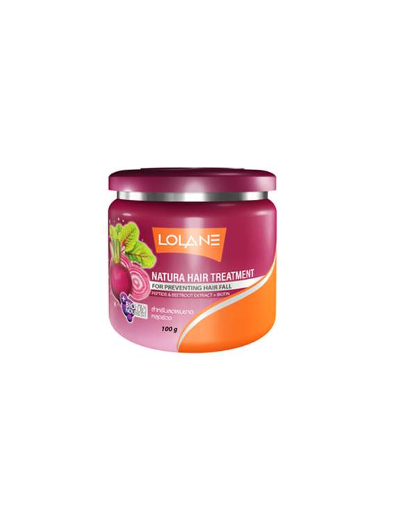 "lolane natura hair treatment for preventing hair fall from damaged hair +beetroot extracts 100g