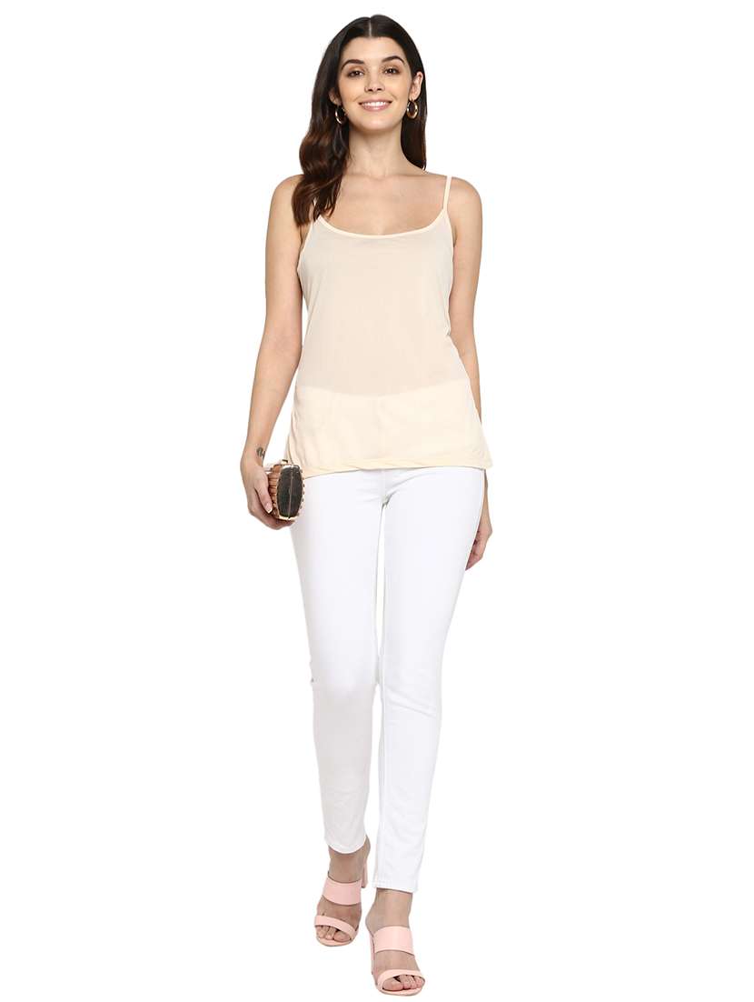 women's straight shoulder strap top - 17358159 - Standard Image - 3