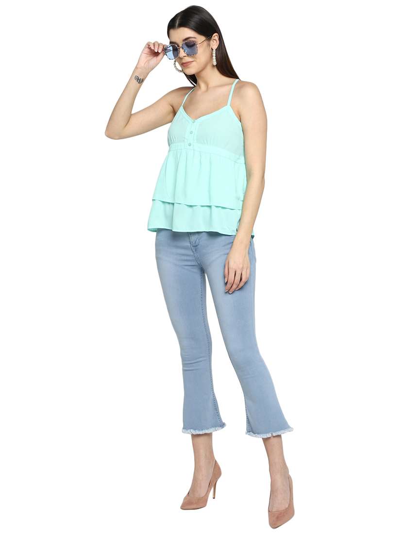 women's layered shoulder strap top - 17358168 - Standard Image - 3
