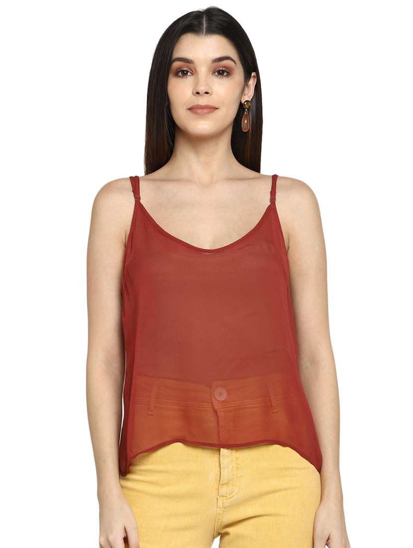 women's camisole scoop neck top - 17358169 - Zoom Image - 0