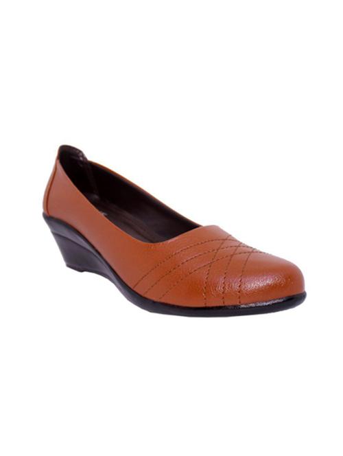 tan slip on wedge - 17358732 - Standard Image - 0