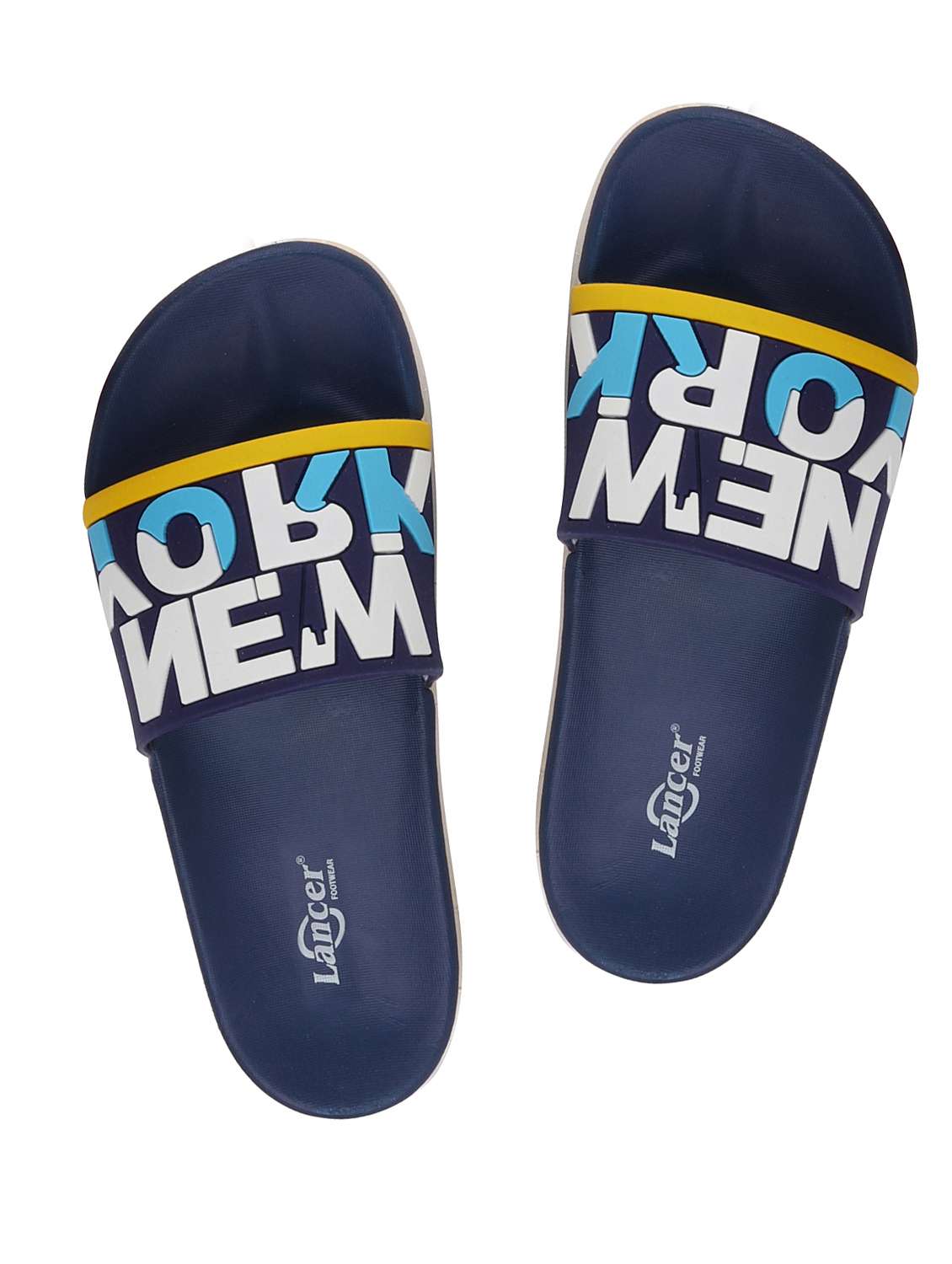 Buy online Blue Rubber Slip On Flip Flops from Slippers, Flip