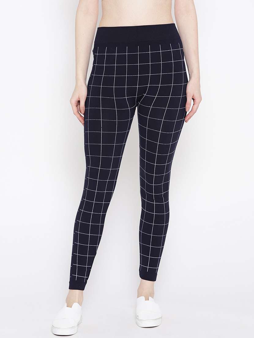 high rise checkered jegging - 17359375 - Zoom Image - 0