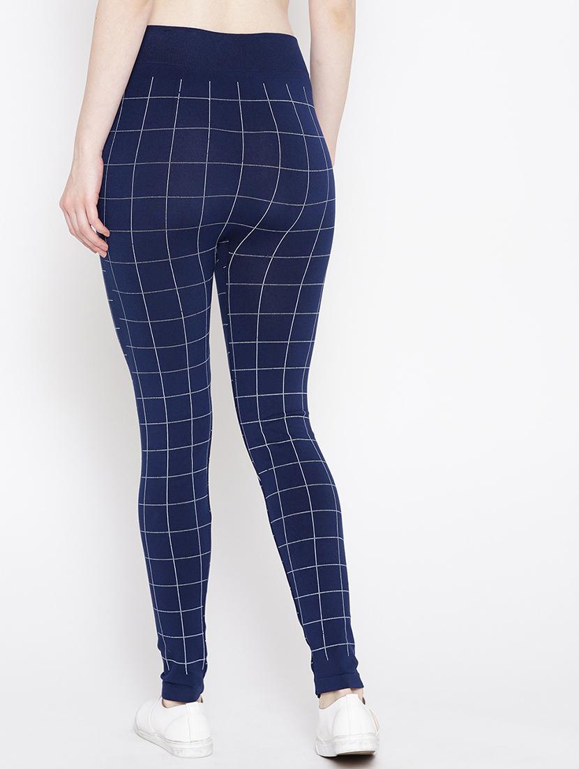 high rise checkered jegging - 17359376 - Standard Image - 3