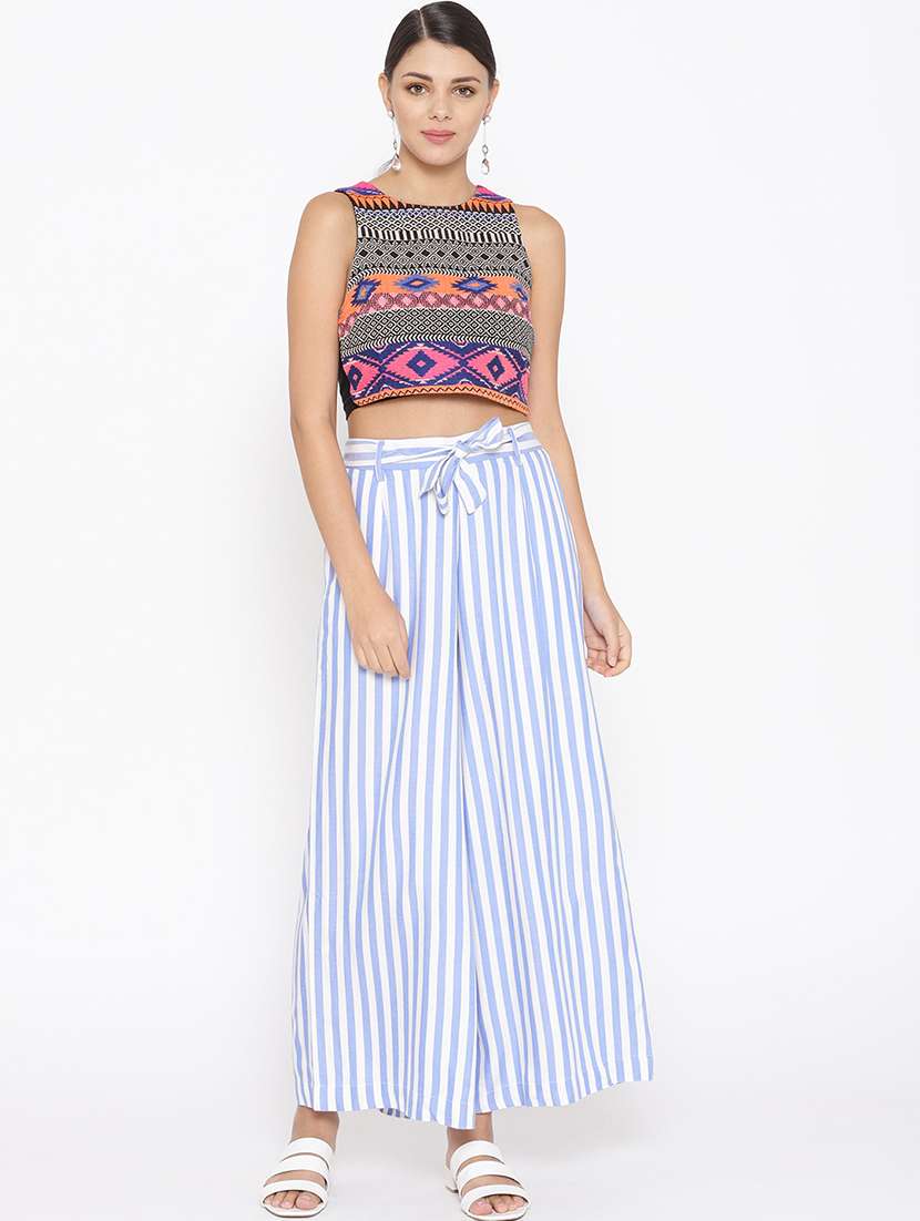 high rise flared palazzo  - 17359385 -  Standard Image - 3