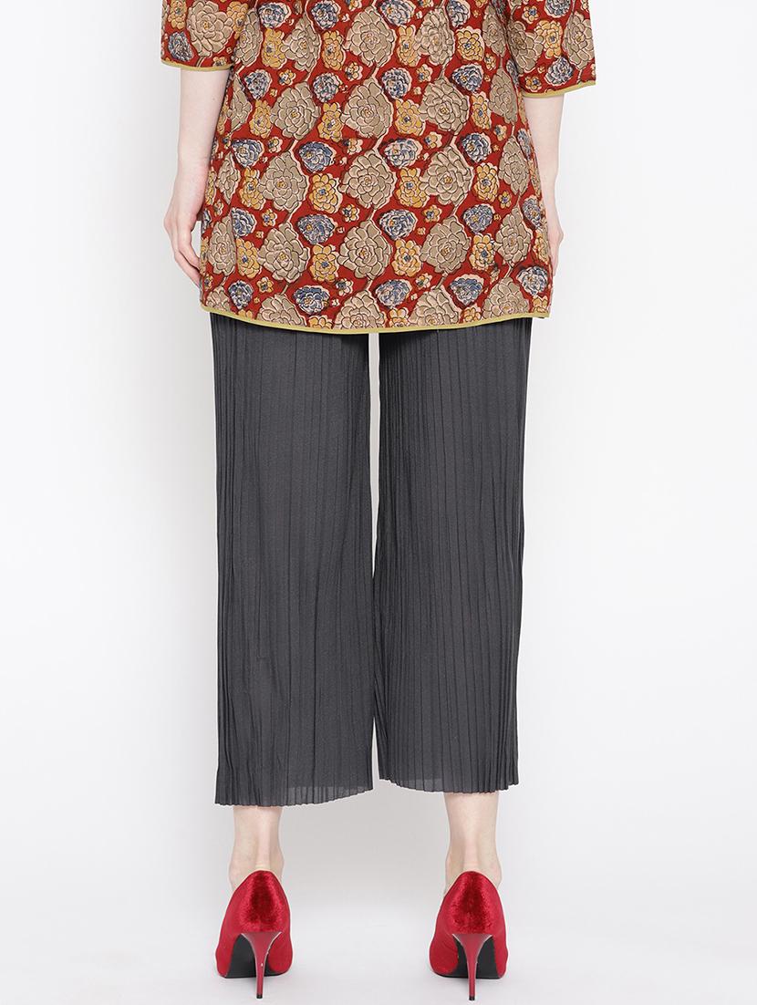 ankle length straight palazzo - 17359390 - Standard Image - 3