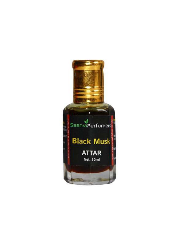 saanvi perfumers black musk roll on attar | itra | scent | fragrance oil 100% alcohol-free (10ml) - 17360016 - Zoom Image - 0