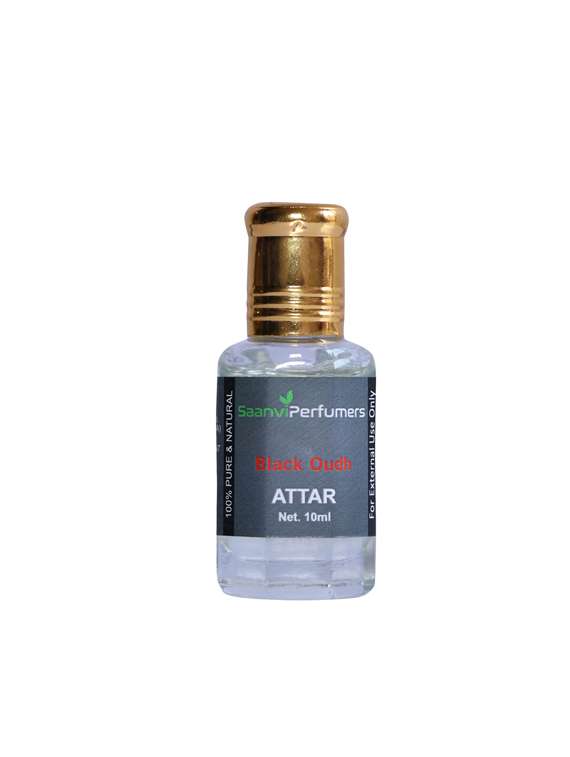 saanvi perfumers black oudh roll on attar | itra | scent | fragrance oil 100% alcohol-free (10ml)