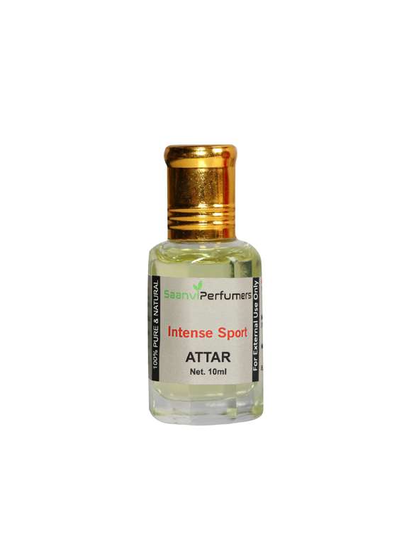 saanvi perfumers intense sport roll on attar | itra | scent | fragrance oil | for men & women 100% alcohol-free (10ml)