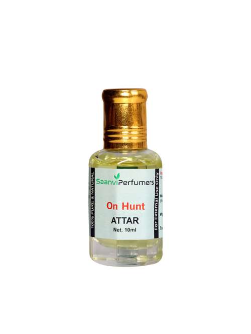 saanvi perfumers on hunt roll on attar | itra | scent | fragrance oil | for men & women 100% alcohol-free (10ml) - 17360039 - Standard Image - 0
