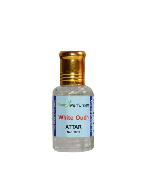 saanvi perfumers white oudh roll on attar | itra | scent | fragrance oil | for men & women 100% alcohol-free (10ml) - 17360055 -  Standard Image - 0