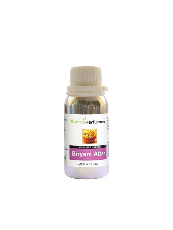 saanvi perfumers biryani  attar - for used in cooking especially in biryani, pulao, kuska & other rice dishes only! (100ml)