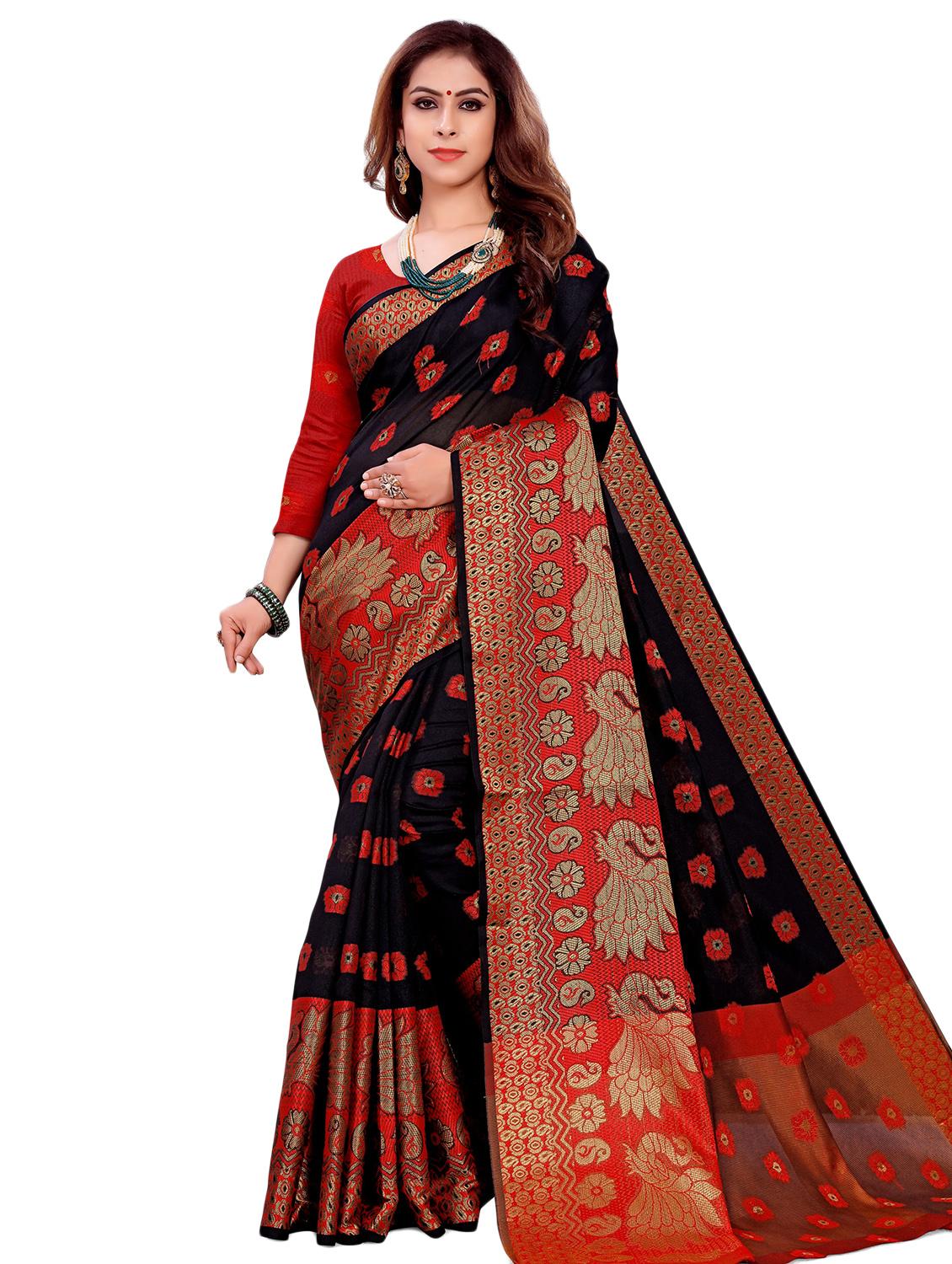 jaquard woven saree - 17360573 - Zoom Image - 0