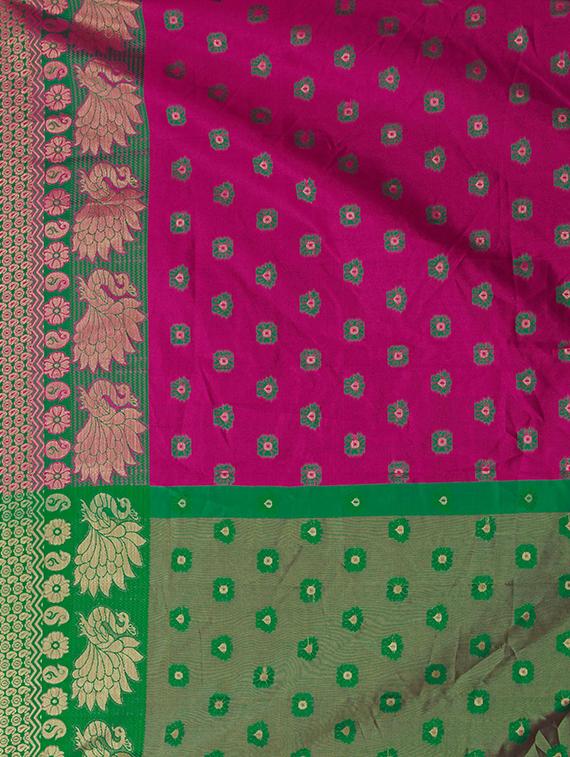 jacquard woven saree - 17360577 - Standard Image - 3