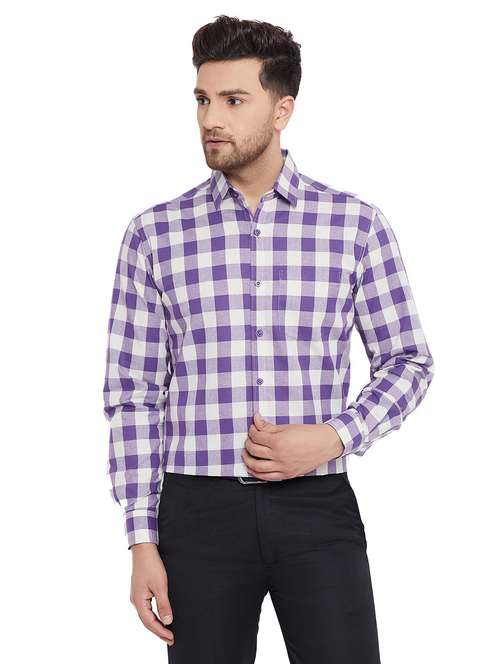 mens checks formal shirt - 17361877 -  Standard Image - 0