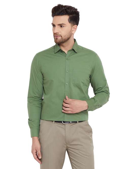 mens solids formal shirt - 17361879 - Standard Image - 0