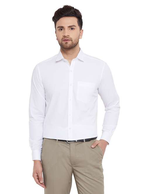mens solids formal shirt - 17361883 -  Standard Image - 0