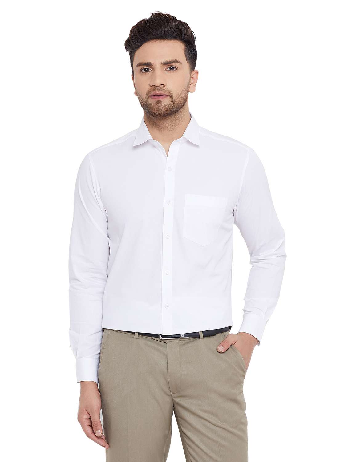 mens solids formal shirt