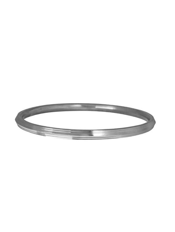 silver metal kada