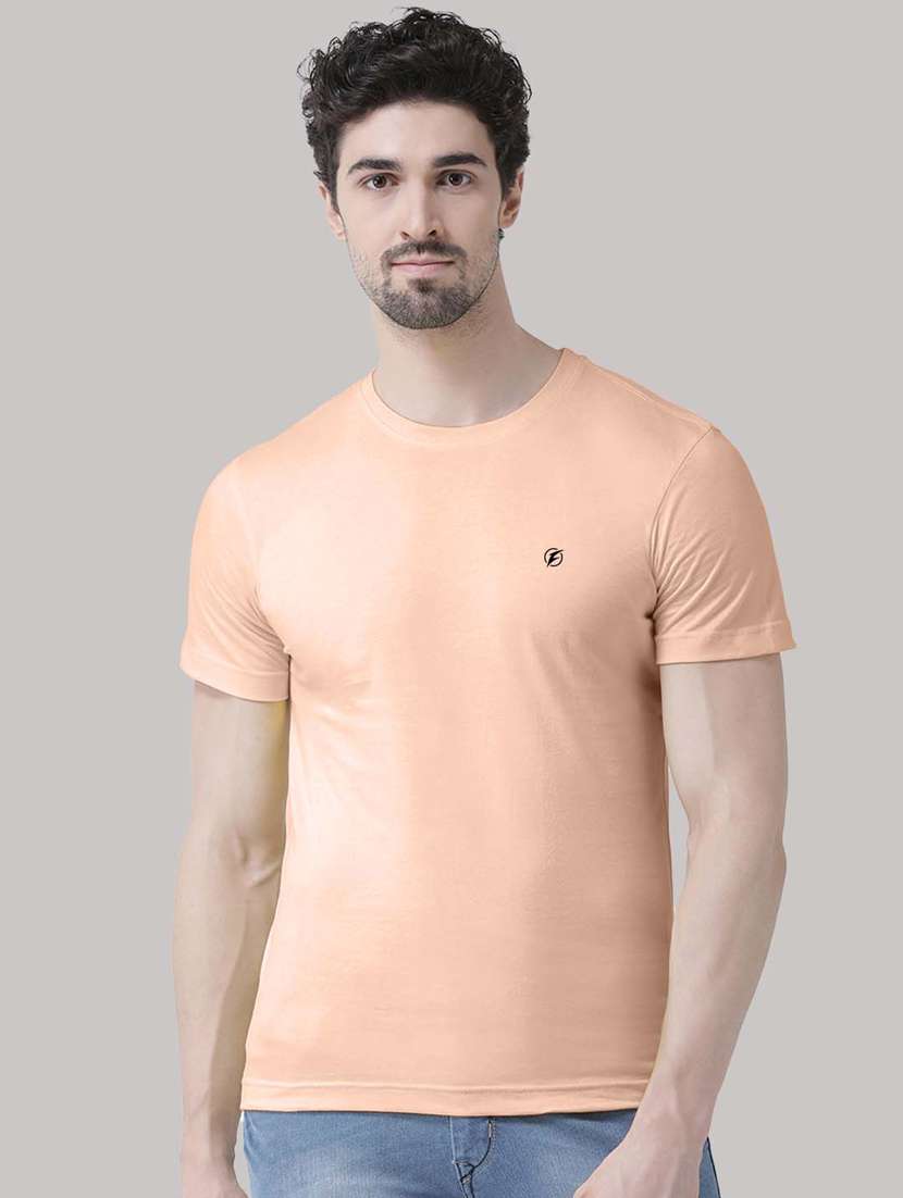 pink solid t-shirt