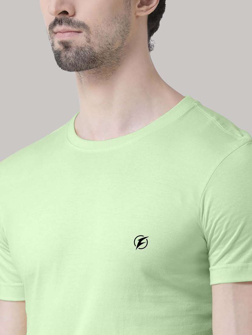 olive green solid t-shirt - 17367405 -  Standard Image - 5