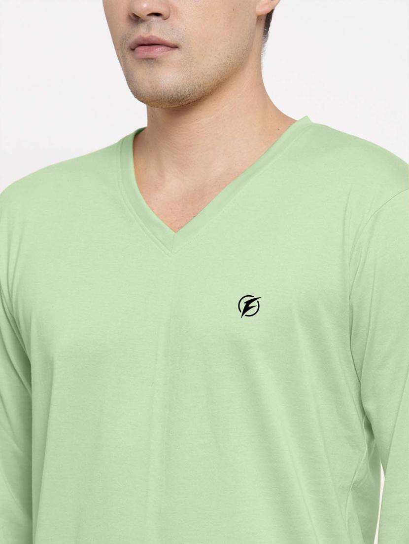 green solid regular t-shirt - 17367406 - Standard Image - 5