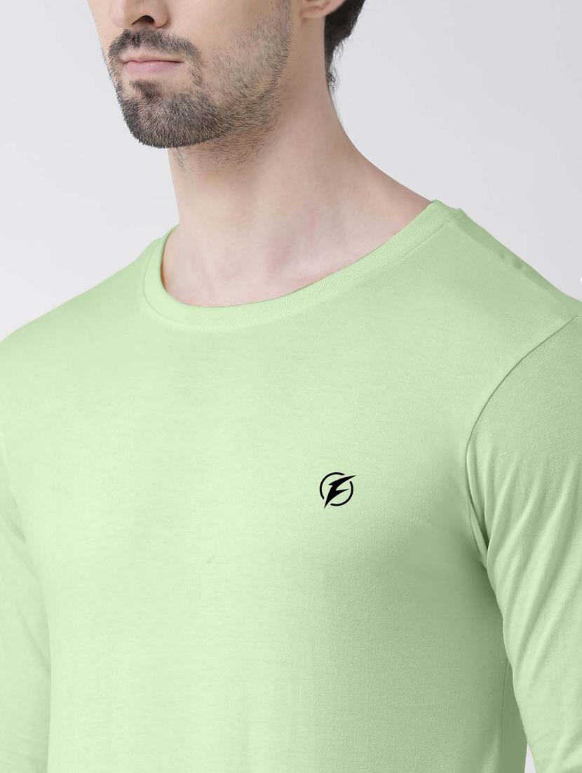 olive green solid t-shirt - 17367413 - Standard Image - 5