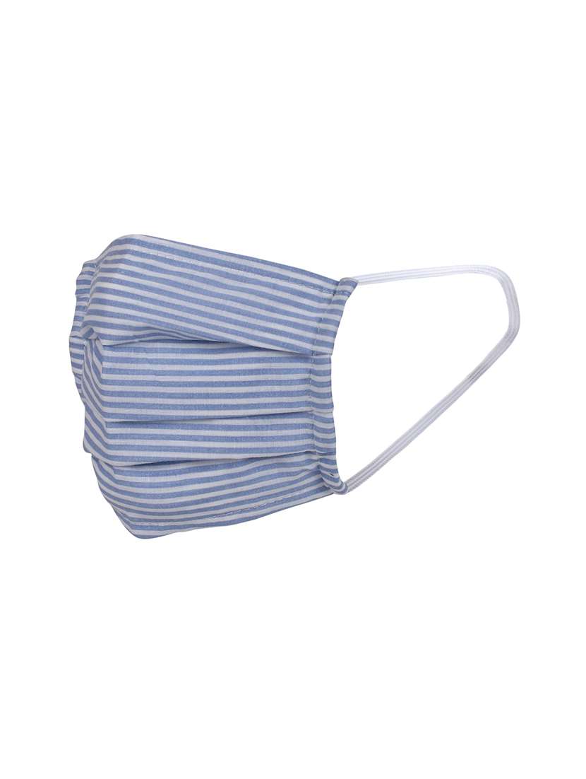 blue cotton anti-pollution women mask (pack of 5)